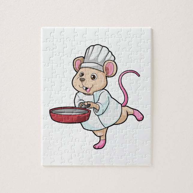 Puzzle Rat as Cook con gorra de Pan y Cocina (Vertical)