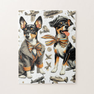 Puzzle Rat Terrier Viejo Sin Marea
