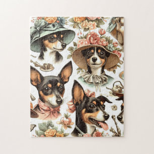 Puzzle Rat Terrier Viejo Sin Marea