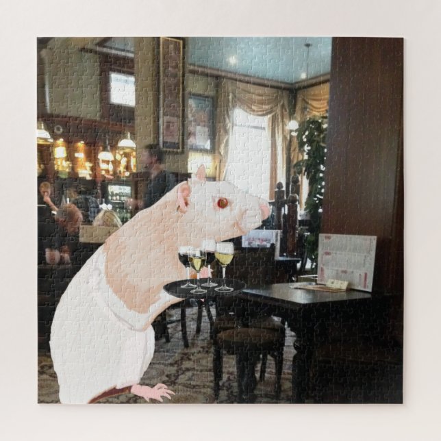 Puzzle Rat Waiter surrealista (Vertical)