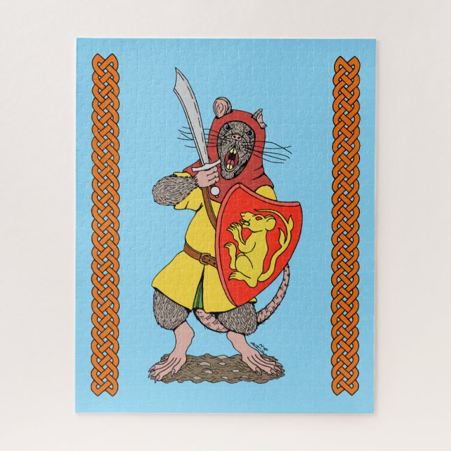 Puzzle Rata guerrera con falchion (Vertical)