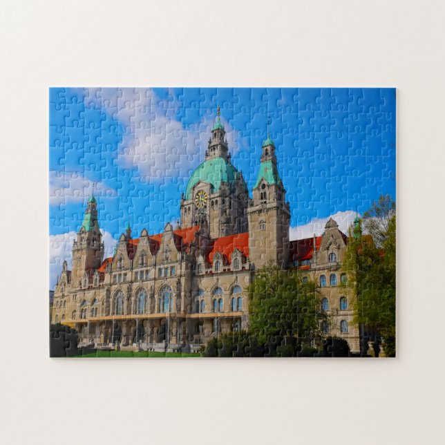 Puzzle Rathaus Hannover Alemania. (Horizontal)