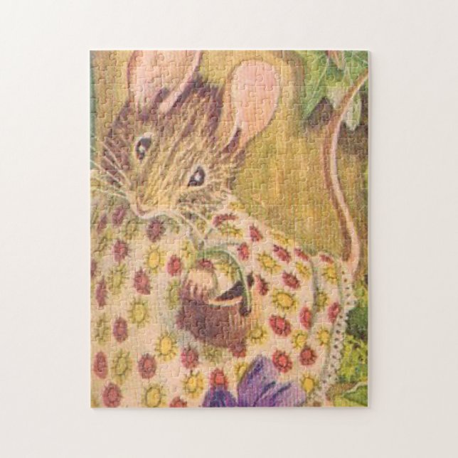 Puzzle Ratón de algodón - Beatrix Potter (Vertical)