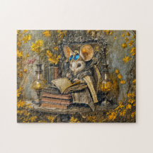 ratón de lectura steampunk