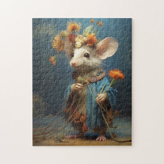 Puzzle Raton del Poder de las Flores (Vertical)
