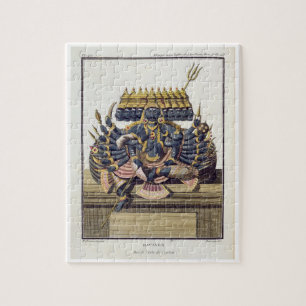 Puzzle Ravana, rey del demonio de Ceilán, del 'viaje Ind