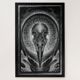 Puzzle Raven skull