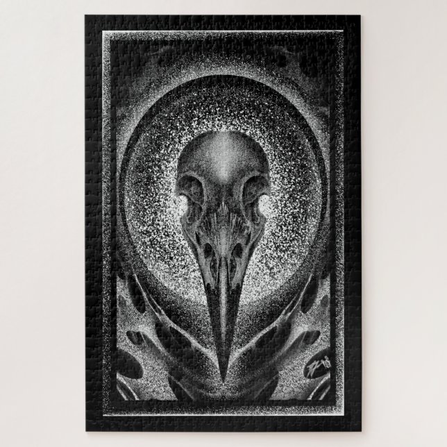 Puzzle Raven skull (Vertical)