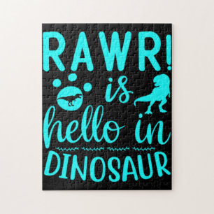Puzzle ¡Rawr! Es Hola En Dinosaurio