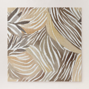 Puzzle Rayado Moderno Neutro Beige Simple