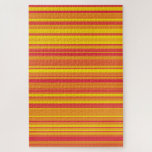 Puzzle Rayas amarillas rojas naranja<br><div class="desc">Rompecabezas de rompecabezas de rayas amarillas rojas naranja</div>