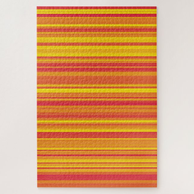 Puzzle Rayas amarillas rojas naranja (Vertical)