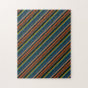 Puzzle Rayas azules negras lindas
