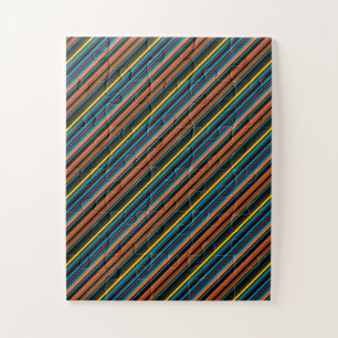 Puzzle Rayas azules negras lindas