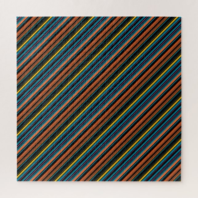Puzzle Rayas azules negras lindas (Vertical)
