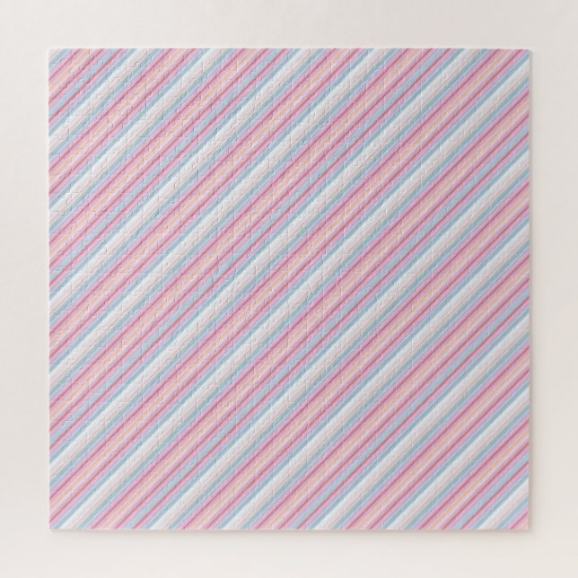 Puzzle Rayas blancas rosadas lindas (Vertical)