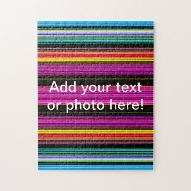 Puzzle Rayas de colores delgadas - 2 (Vertical)