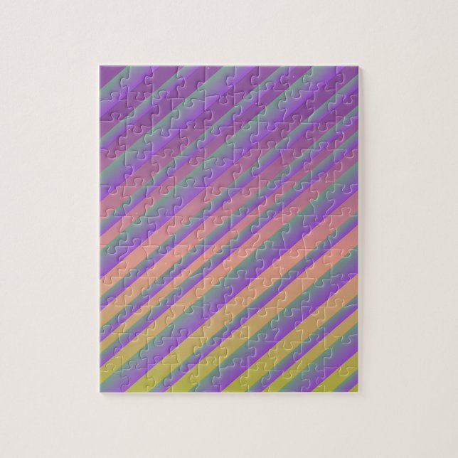 Puzzle Rayas de estrella de estrella de gradiente moderno (Vertical)