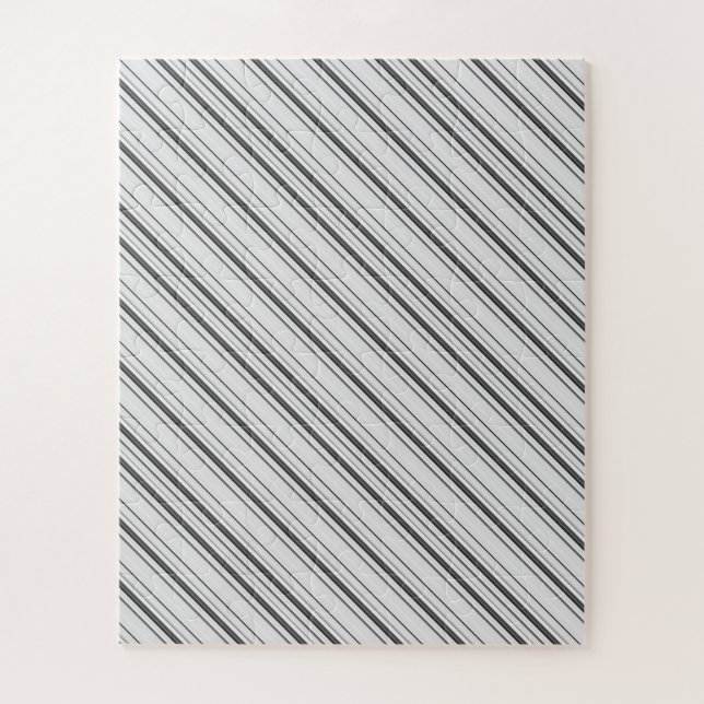 Puzzle Rayas grises blancas lindas (Vertical)
