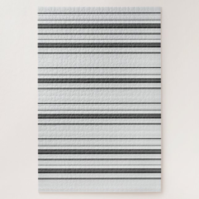 Puzzle Rayas grises blancas y cortas (Vertical)