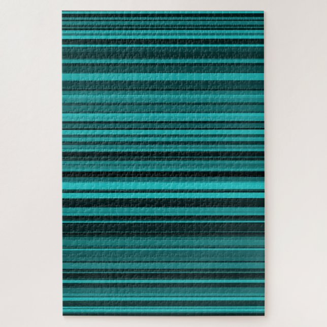 Puzzle Rayas Negras Verde Azul (Vertical)