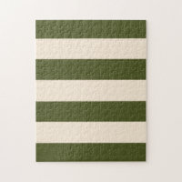 Rayas verdes de ejército y blanco antiguo
