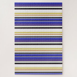 Puzzle Rayas violetas blancas