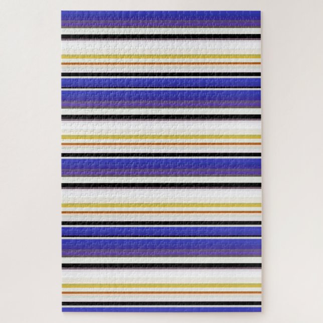 Puzzle Rayas violetas blancas (Vertical)