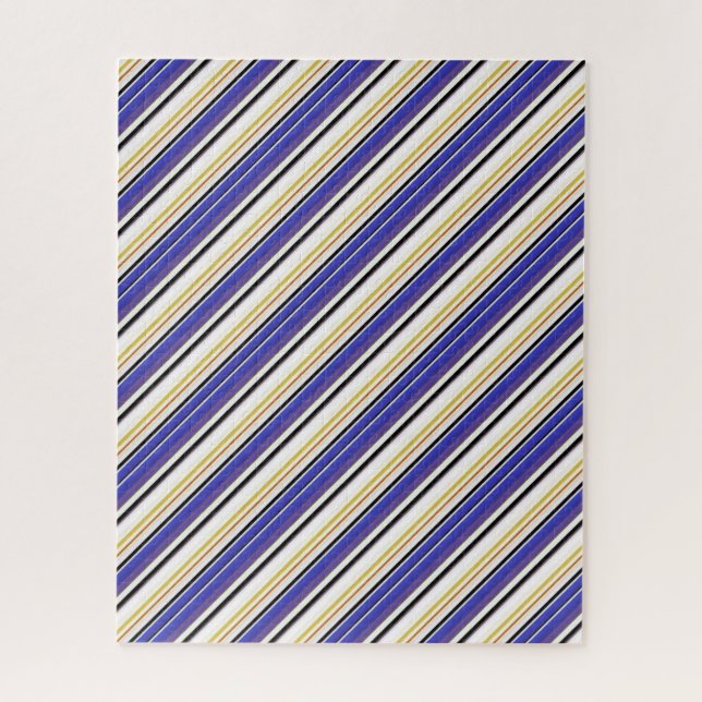 Puzzle Rayas violetas blancas lindas (Vertical)