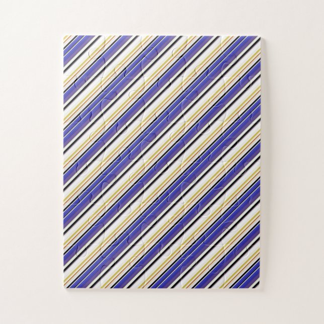 Puzzle Rayas violetas blancas lindas (Vertical)