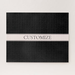Puzzle Rayo Rubor rosa claro y texto editable elegante