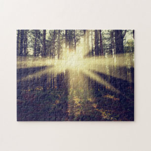 Puzzle Rayos de sol del bosque