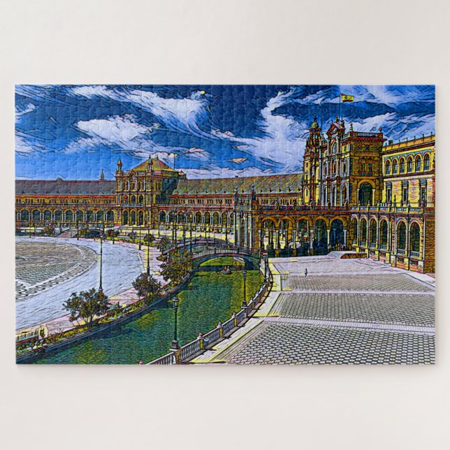 Puzzle Real España- Plaza de España (Horizontal)