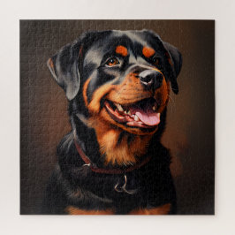 Puzzle Realismo de Rottweiler Realism Art Retrato
