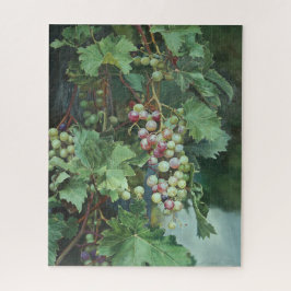 Puzzle Realistic Grape Vine with Leaves – Fine Art