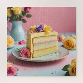 Puzzle Rebanada de pastel de cumpleaños