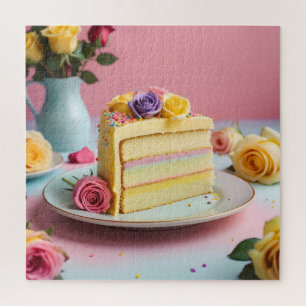 Puzzle Rebanada de pastel de cumpleaños