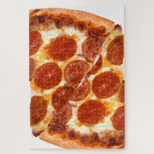 Puzzle Rebanada de pizza de pepperoni clásica de Slippery