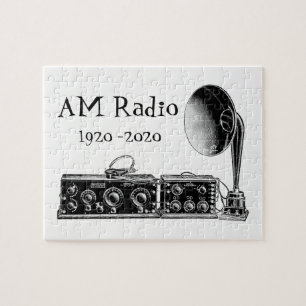 Puzzle Receptor de radio AM de personalizar Vintage