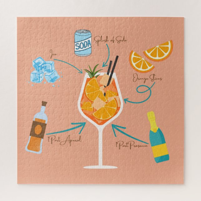 Puzzle Receta de Aperol (Vertical)