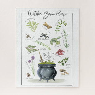 Puzzle Receta moderna de caldero de Halloween 1