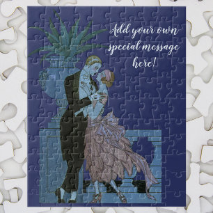 Puzzle Recién casados Vintage Art Déco, baile de bodas de