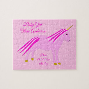 Puzzle Recién nacido de Personalizado Unicornio de bebé r