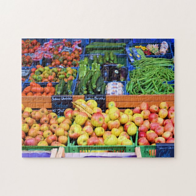 Puzzle Recogida del mercado de los agricultores - 11x14 - (Horizontal)