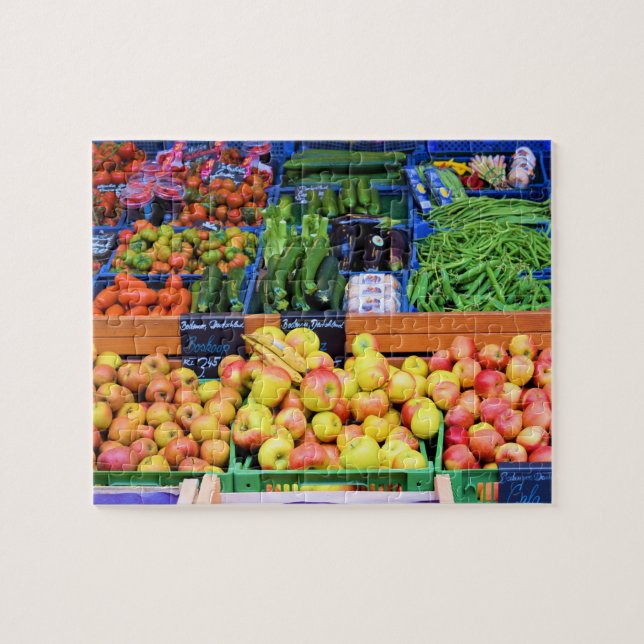 Puzzle Recogida del mercado de los agricultores - 8x10 -  (Horizontal)