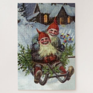 Puzzle “Recogiendo ramas de pino” de Jenny Nystrom