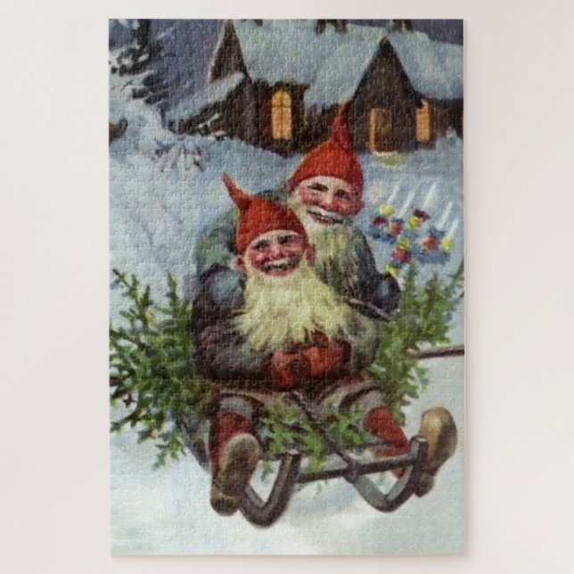 Puzzle “Recogiendo ramas de pino” de Jenny Nystrom (Vertical)