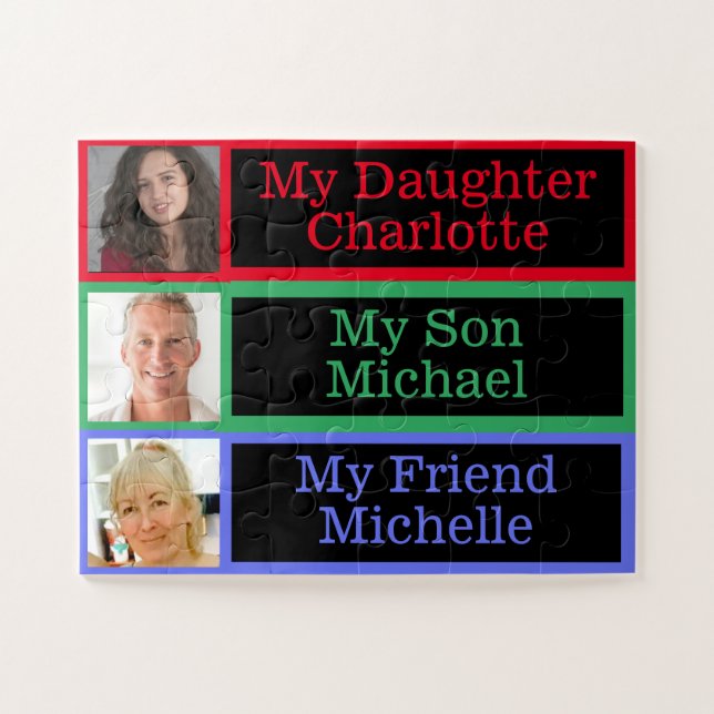 Puzzle Reconocer fotos de memoria familiar Dementia Alzhe (Horizontal)