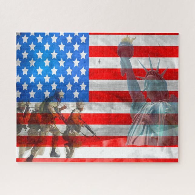 Puzzle Recordando nuestra Segunda Guerra Mundial Vetrans (Horizontal)