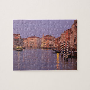 Puzzle recorrido por el Gran Canal al amanecer, Venecia,